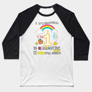 Quarantine 1st Birthday 2020 Baseball T-Shirt